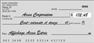 cheque