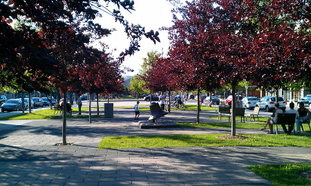 Photo du centre-ville de Joliette. 